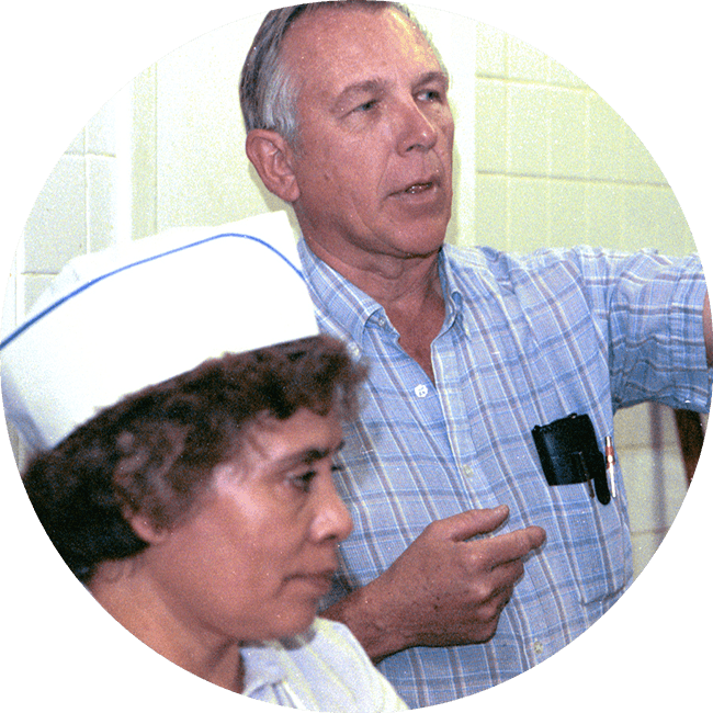 Kolache-Shoppe-Our-History Historical photo of Erwin Ahrens, founder of Kolache Shoppe