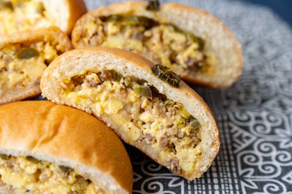 Kolache Shoppe - Sausage Egg Cheese and Jalapeno Kolache