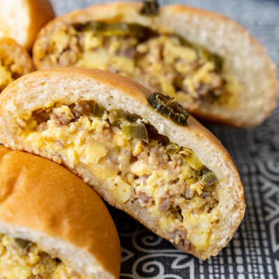 Kolache Shoppe - Sausage Egg Cheese and Jalapeno Kolache