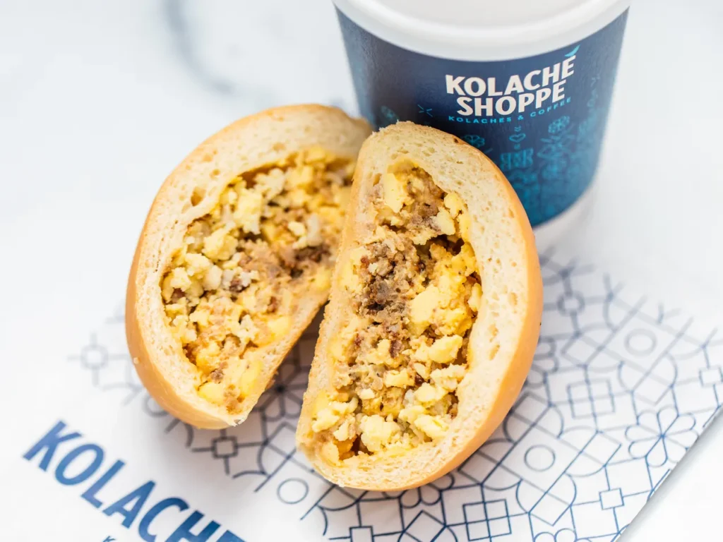 Kolache Shoppe Brisket Egg and Cheese Kolache