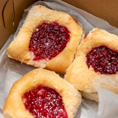 Kolache Shoppe Raspberries & Cream Kolache